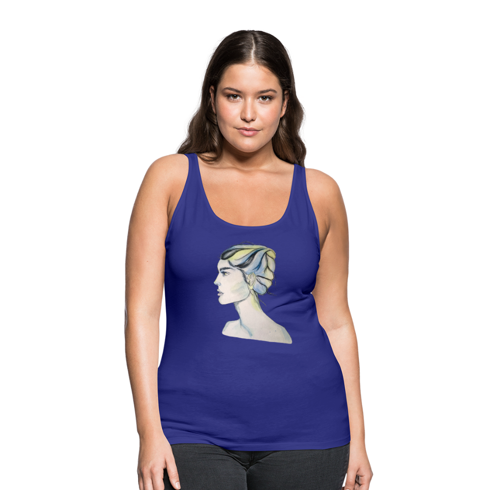 Portrait - Frauen Tank Top - Königsblau