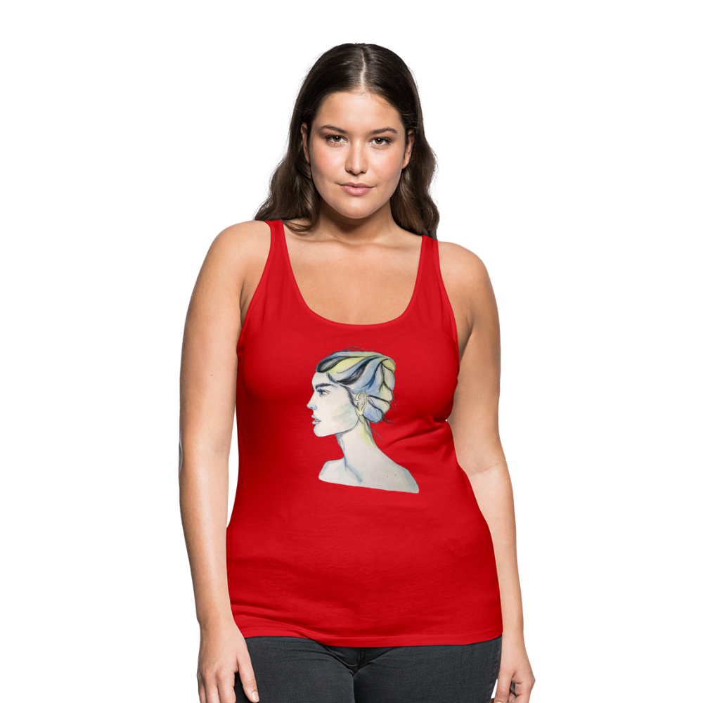 Portrait - Frauen Tank Top - Rot