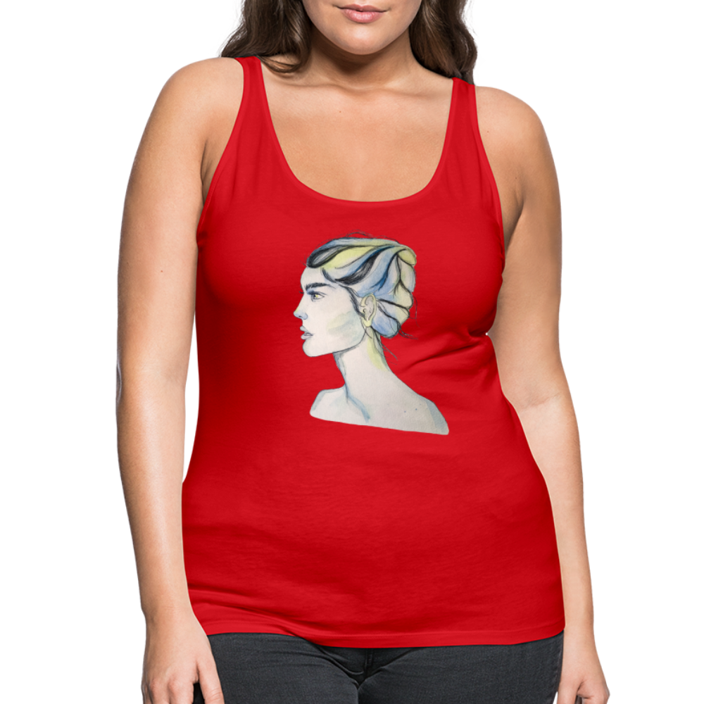 Portrait - Frauen Tank Top - Rot