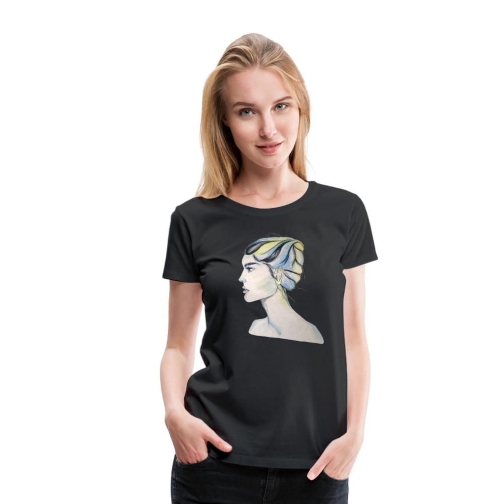 Portrait - Frauen T-Shirt - Schwarz