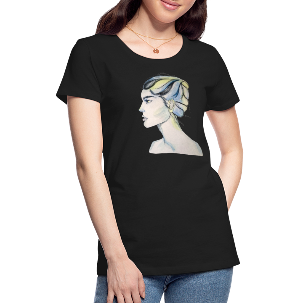 Portrait - Frauen T-Shirt - Schwarz