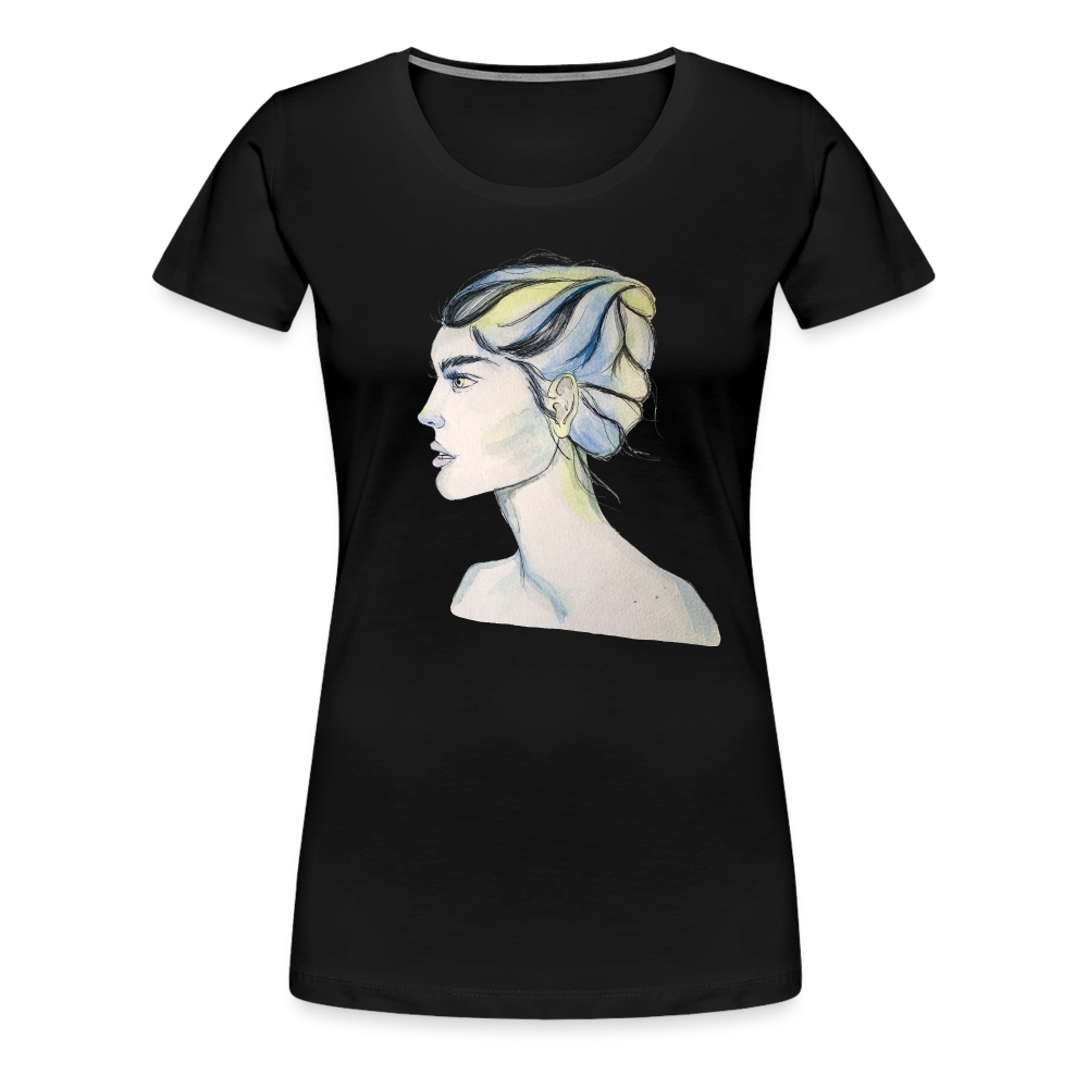 Portrait - Frauen T-Shirt - Schwarz