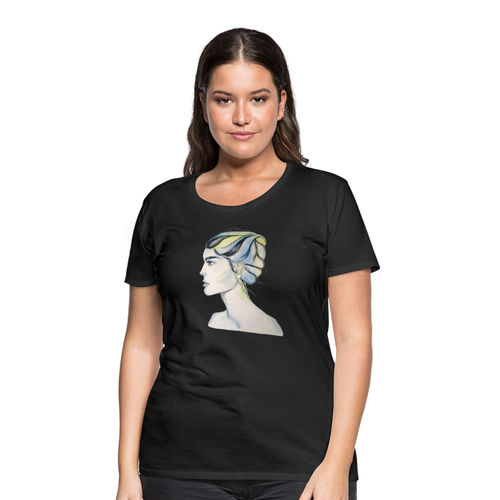 Portrait - Frauen T-Shirt - Schwarz