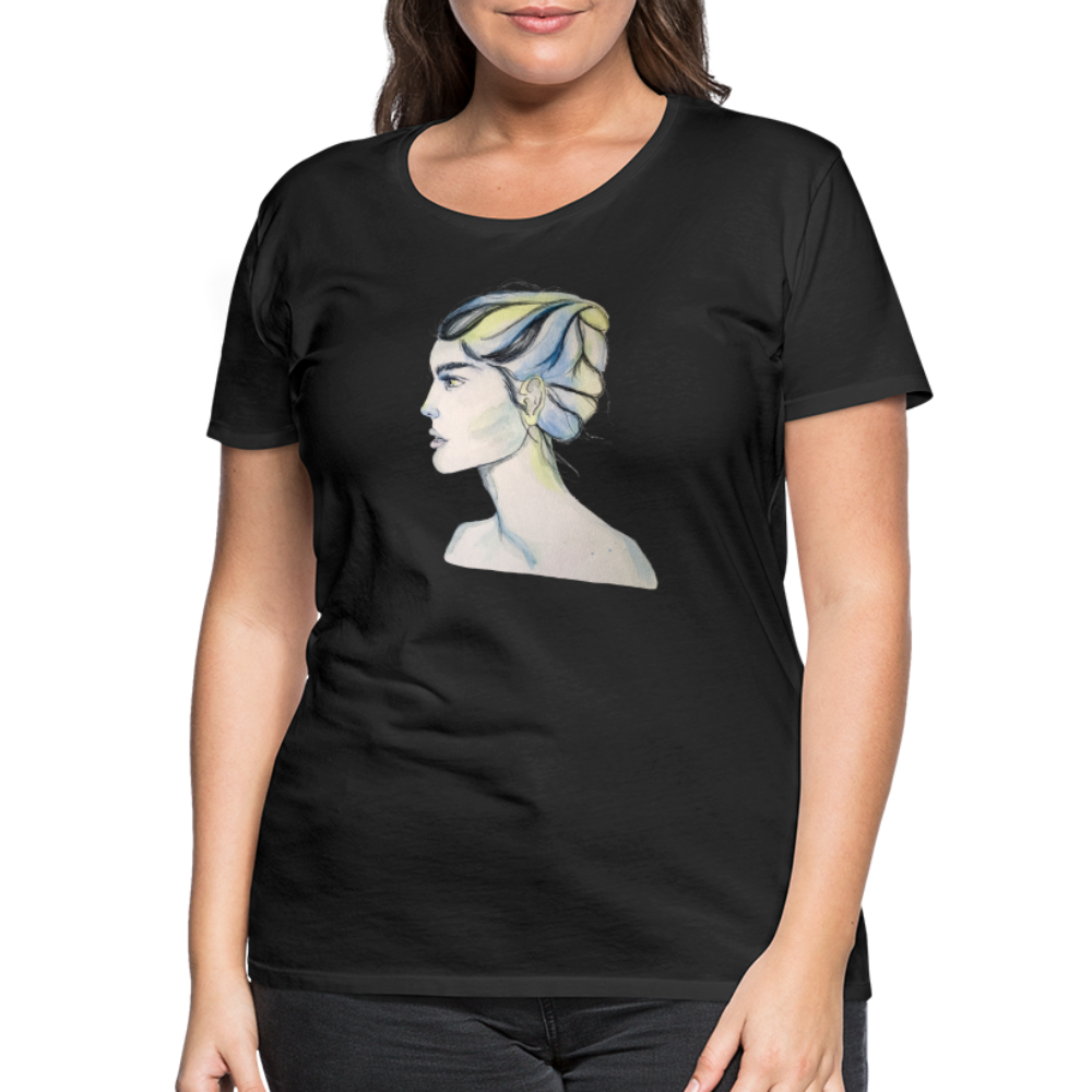 Portrait - Frauen T-Shirt - Schwarz