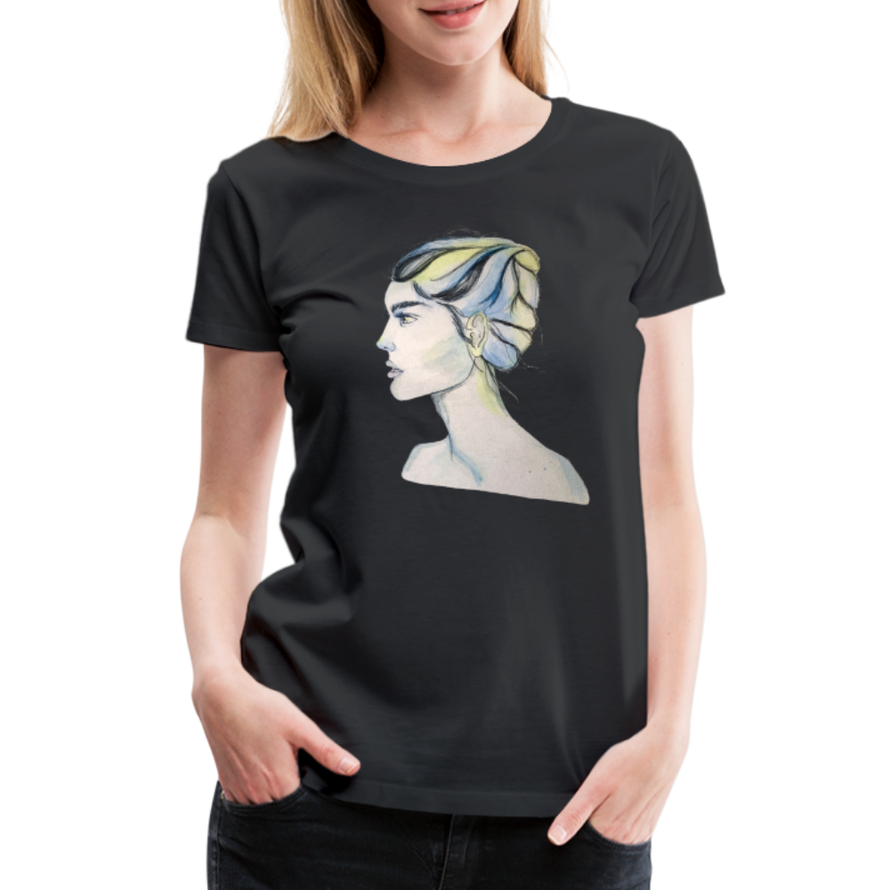 Portrait - Frauen T-Shirt - Schwarz