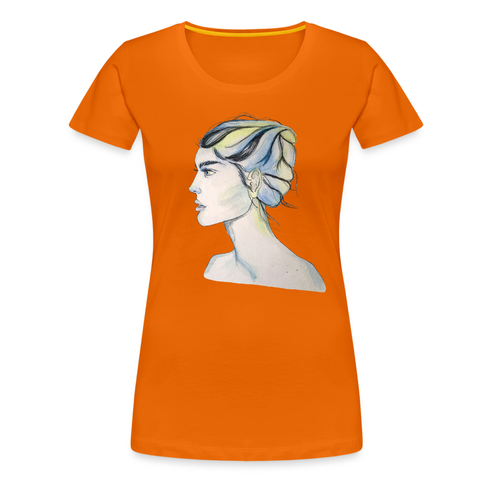 Portrait - Frauen T-Shirt - Orange