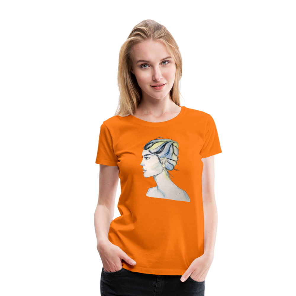 Portrait - Frauen T-Shirt - Orange