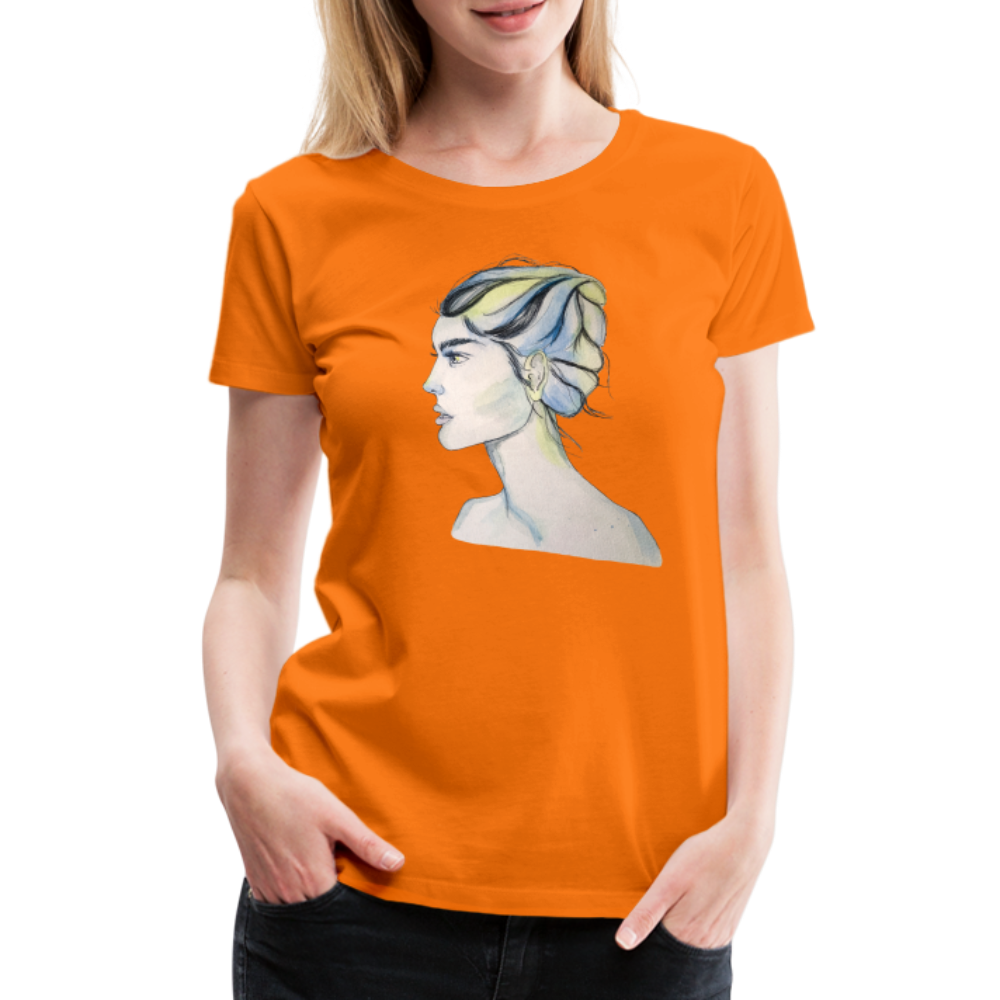 Portrait - Frauen T-Shirt - Orange