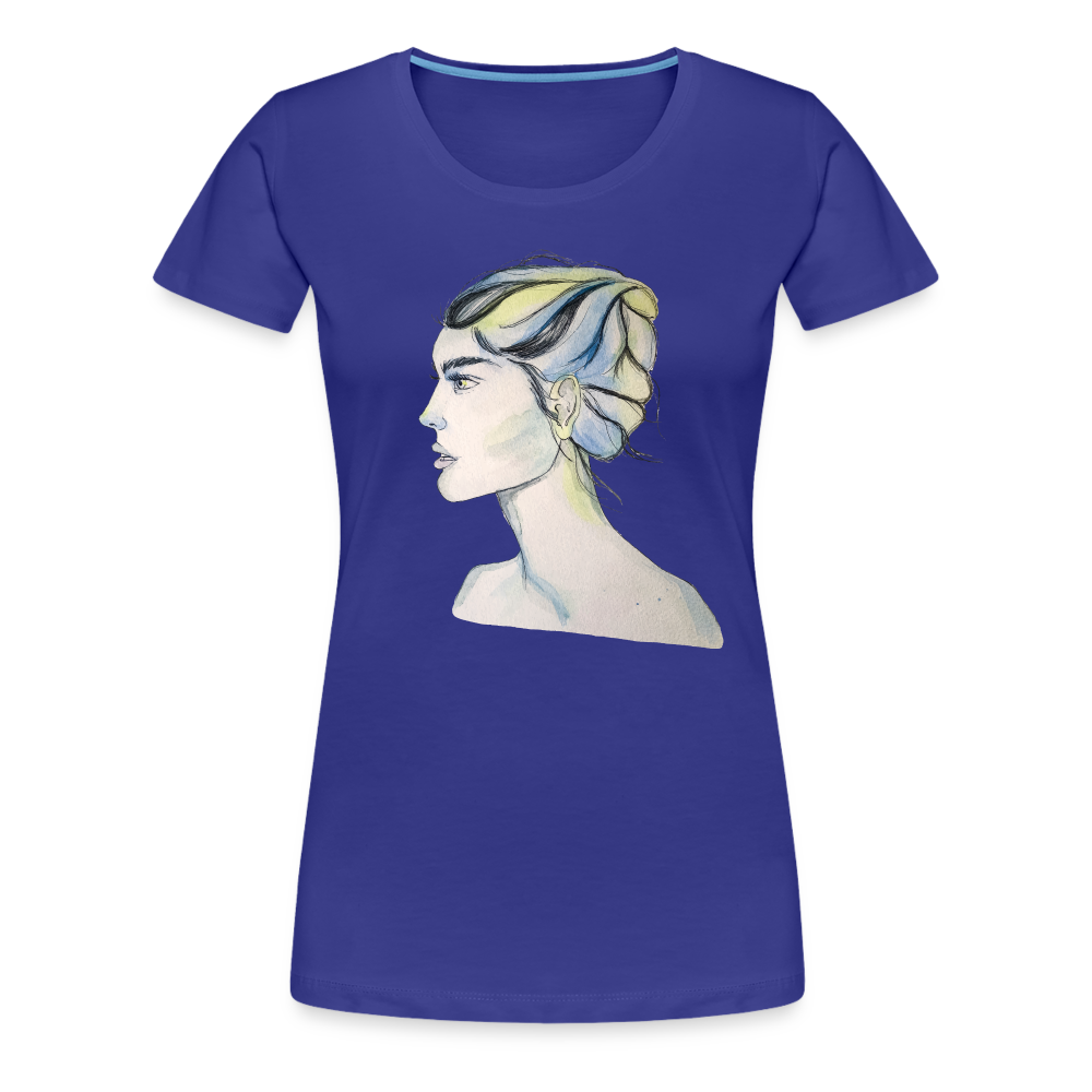 Portrait - Frauen T-Shirt - Königsblau