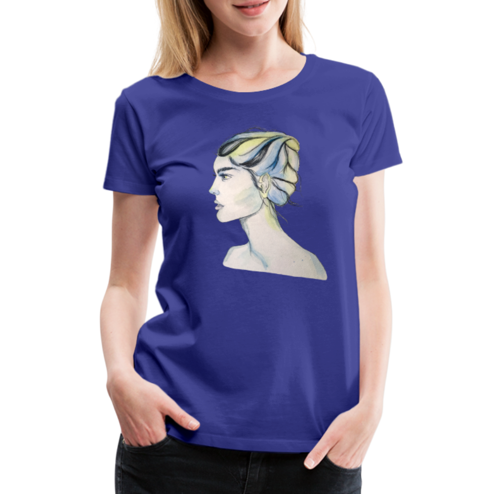 Portrait - Frauen T-Shirt - Königsblau