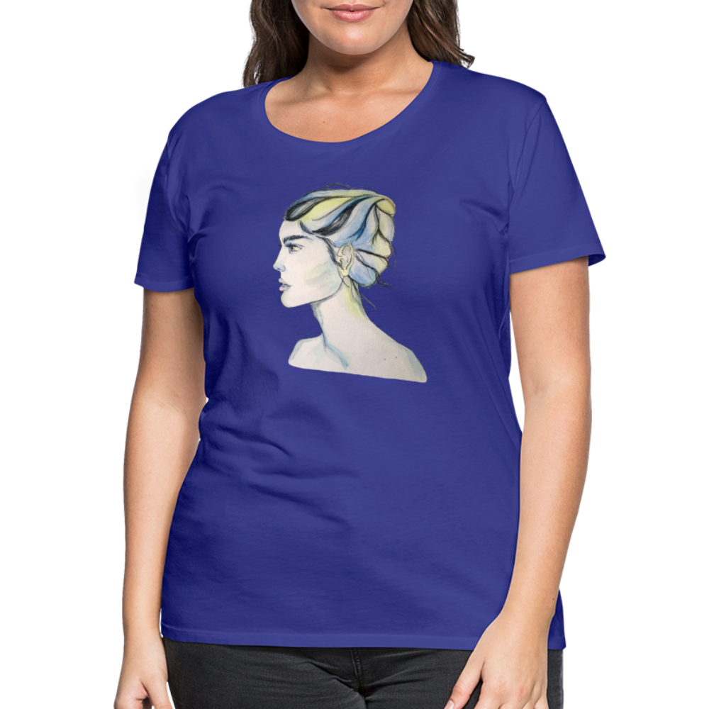 Portrait - Frauen T-Shirt - Königsblau