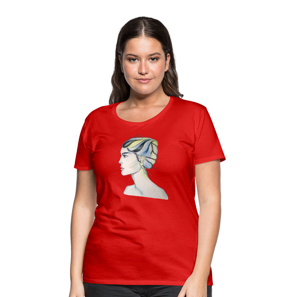 Portrait - Frauen T-Shirt - Rot