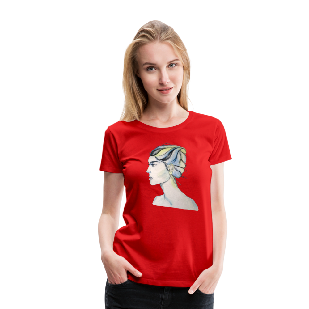 Portrait - Frauen T-Shirt - Rot