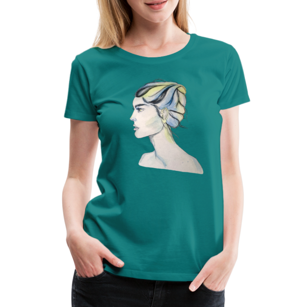 Portrait - Frauen T-Shirt - Divablau