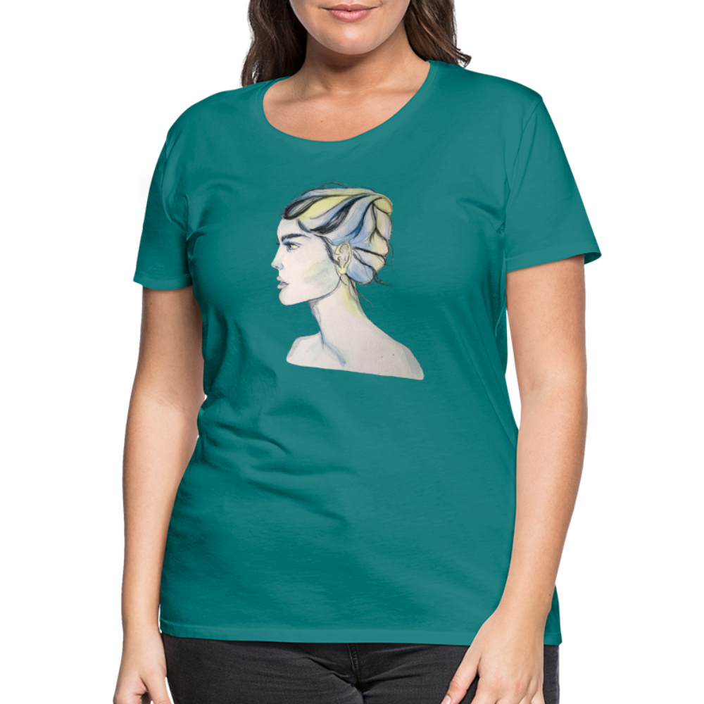 Portrait - Frauen T-Shirt - Divablau
