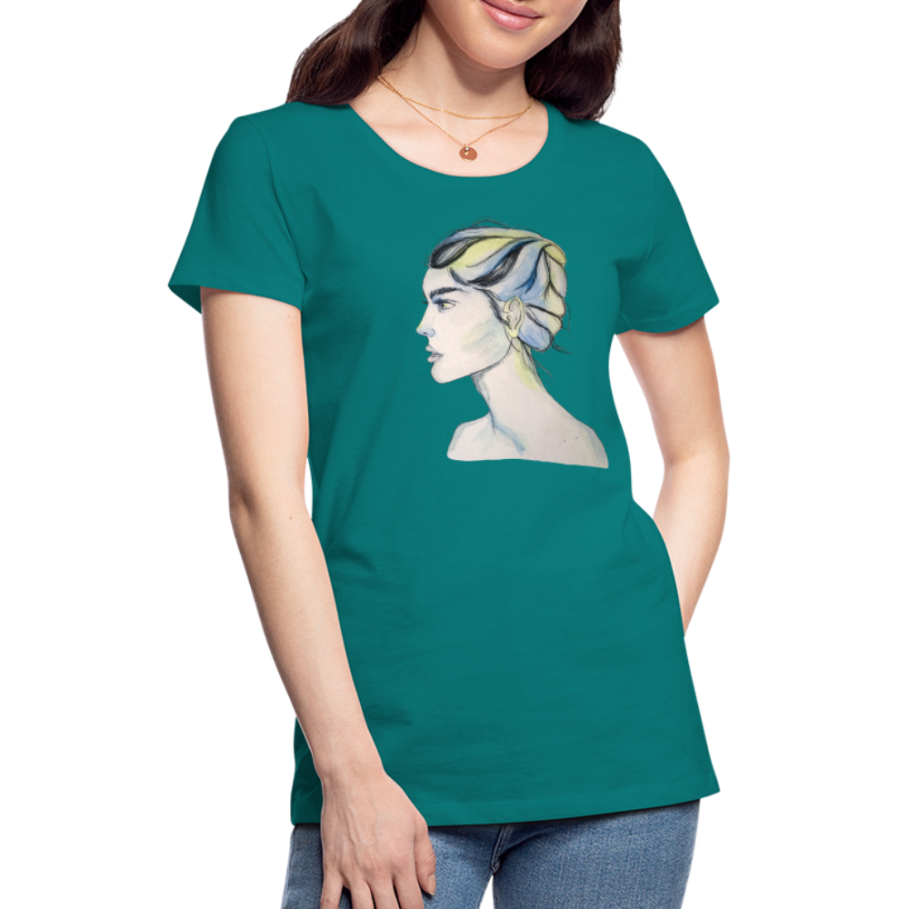 Portrait - Frauen T-Shirt - Divablau