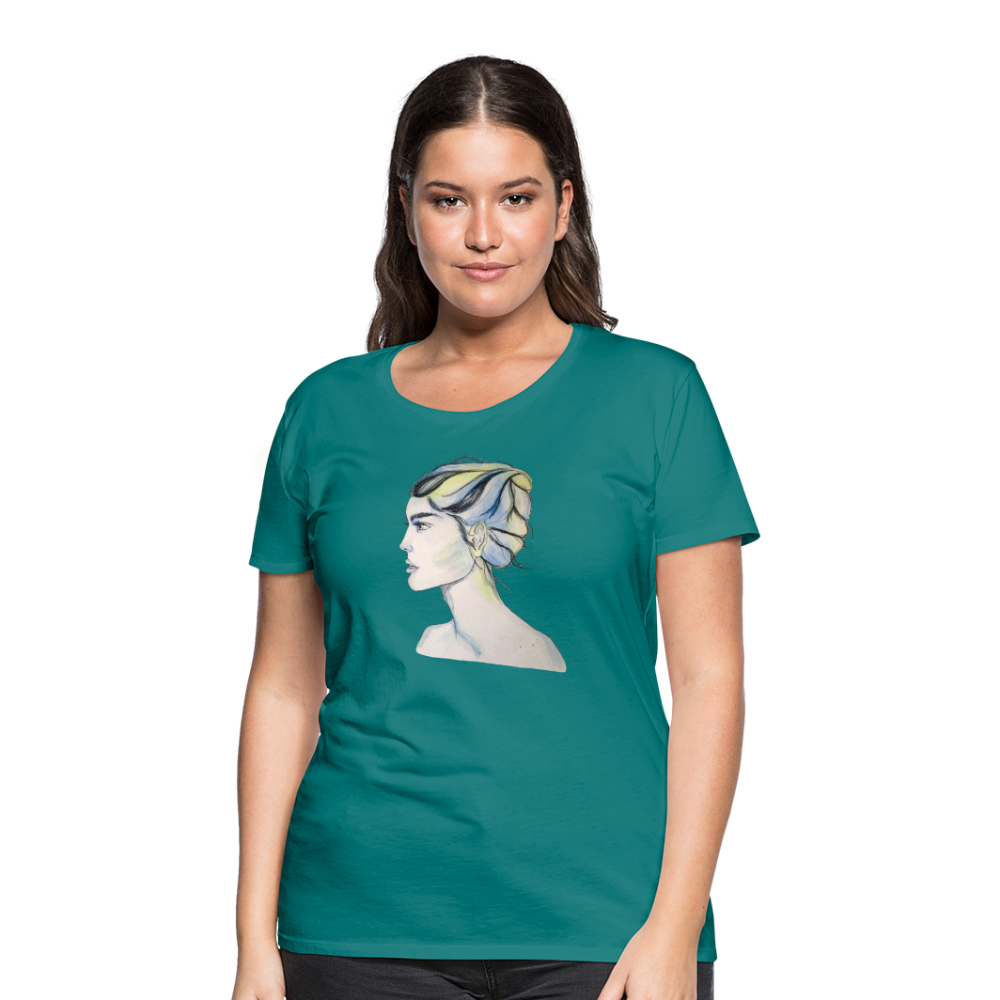 Portrait - Frauen T-Shirt - Divablau
