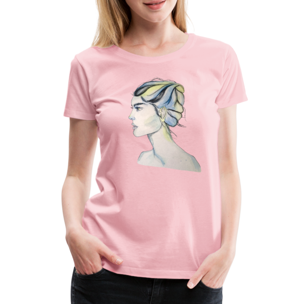 Portrait - Frauen T-Shirt - Hellrosa
