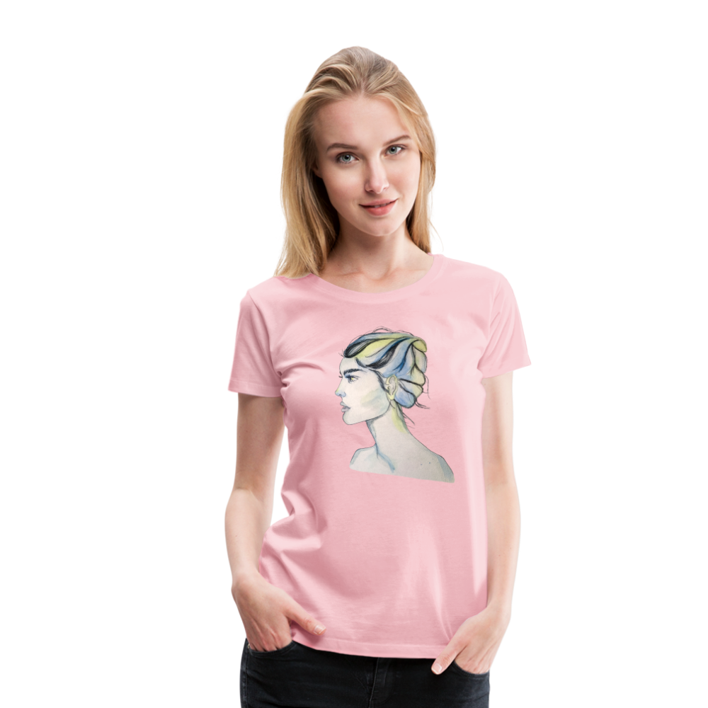Portrait - Frauen T-Shirt - Hellrosa
