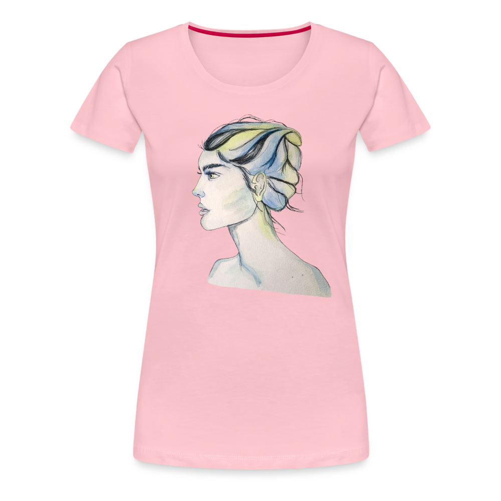 Portrait - Frauen T-Shirt - Hellrosa