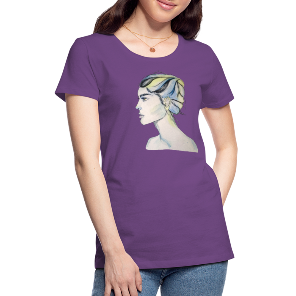 Portrait - Frauen T-Shirt - Lila