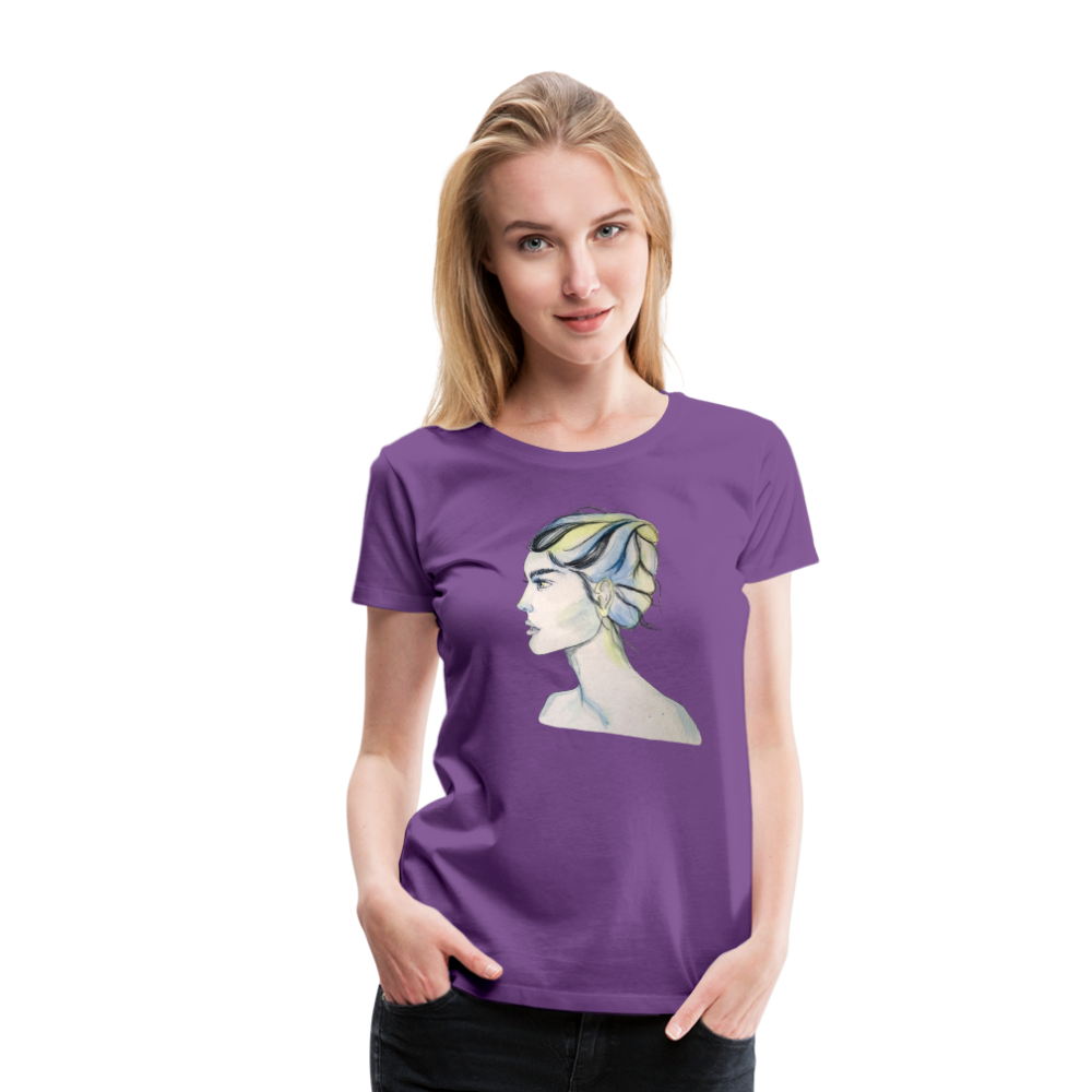 Portrait - Frauen T-Shirt - Lila