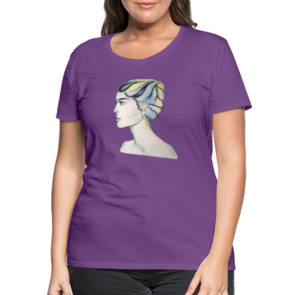 Portrait - Frauen T-Shirt - Lila