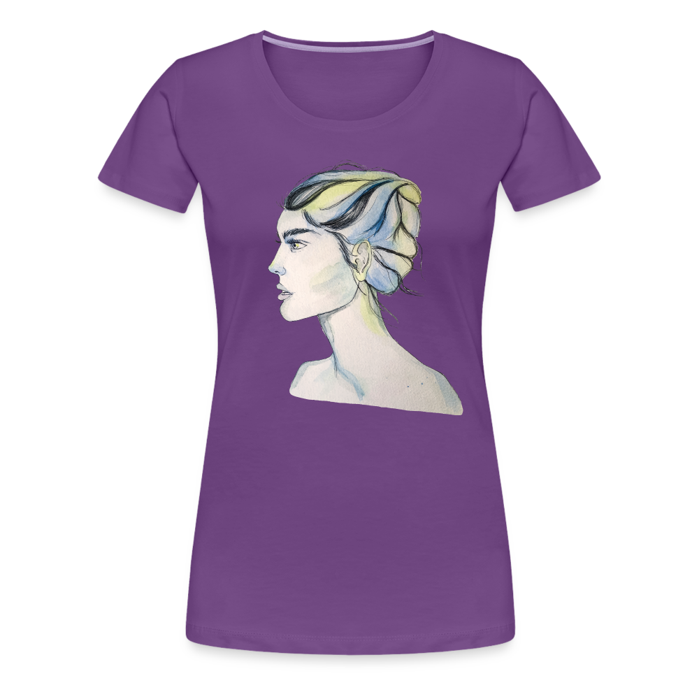 Portrait - Frauen T-Shirt - Lila