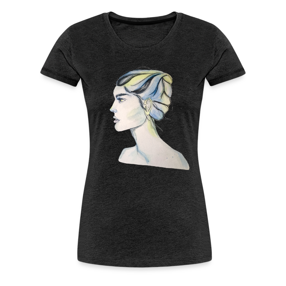 Portrait - Frauen T-Shirt - Anthrazit