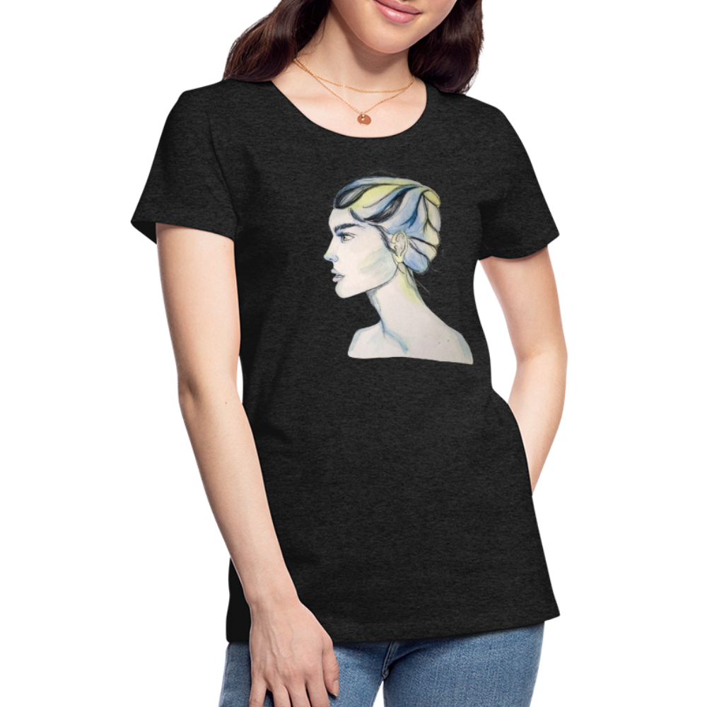 Portrait - Frauen T-Shirt - Anthrazit