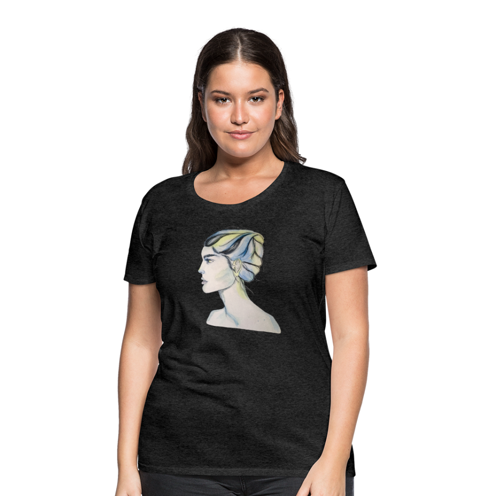 Portrait - Frauen T-Shirt - Anthrazit