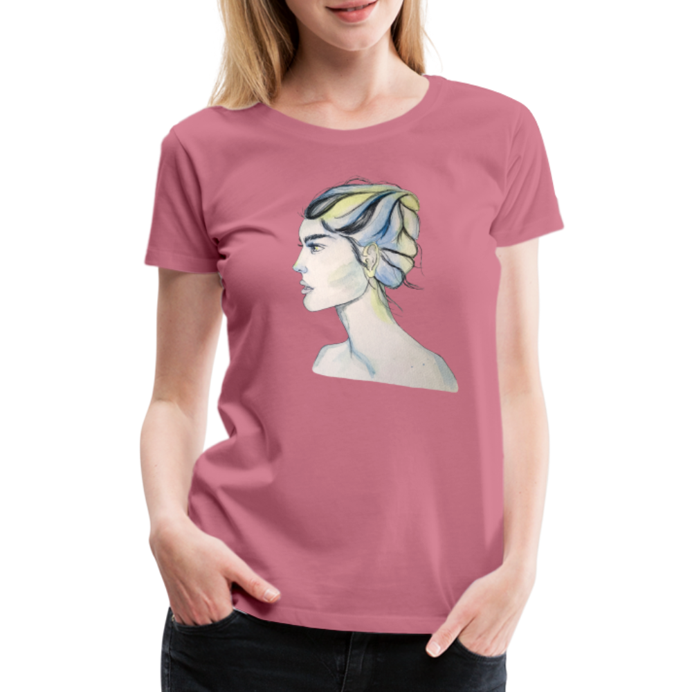 Portrait - Frauen T-Shirt - Malve