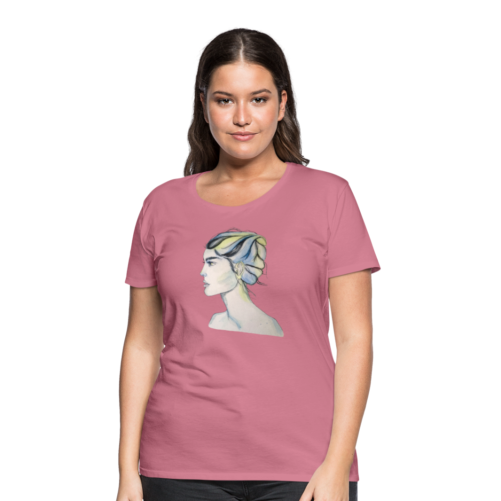 Portrait - Frauen T-Shirt - Malve