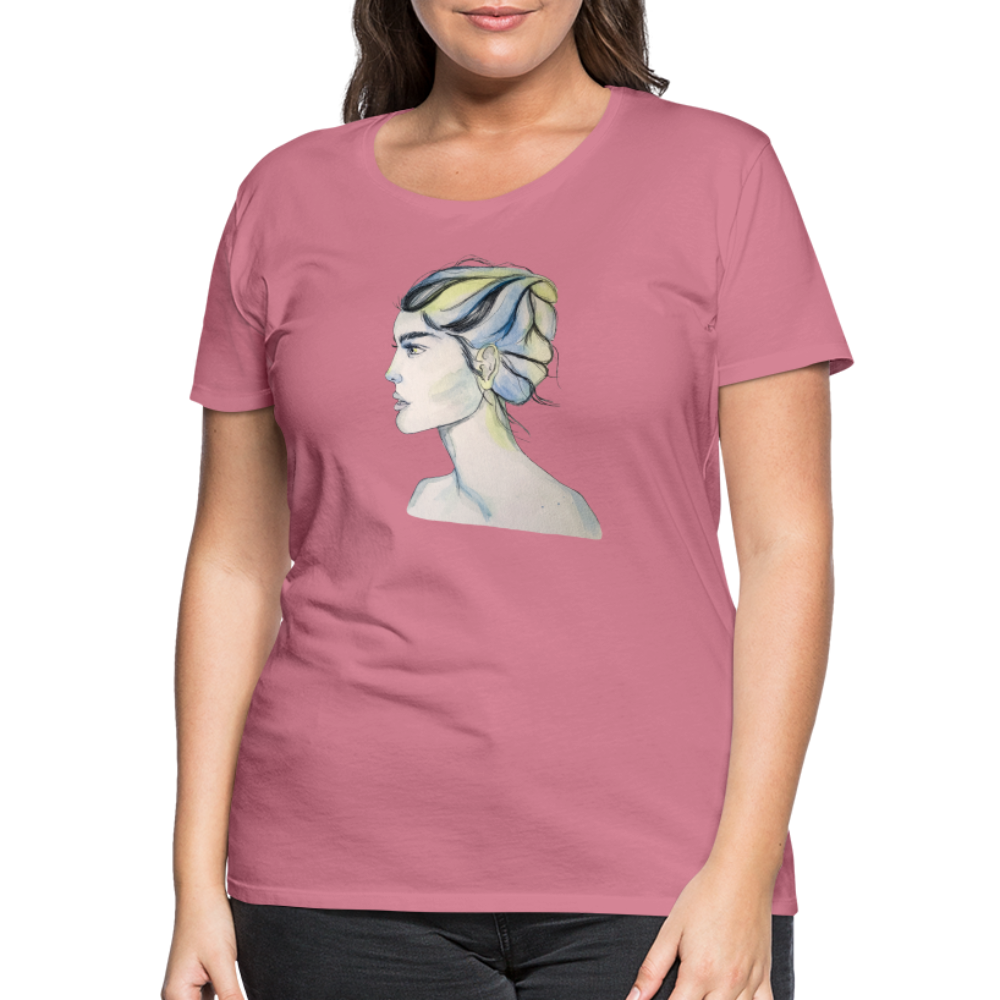 Portrait - Frauen T-Shirt - Malve