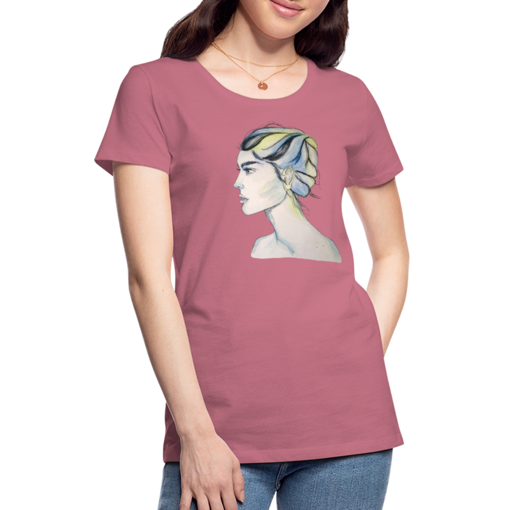 Portrait - Frauen T-Shirt - Malve