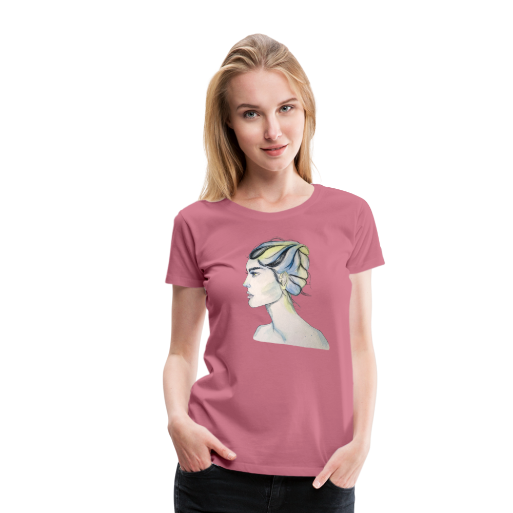 Portrait - Frauen T-Shirt - Malve