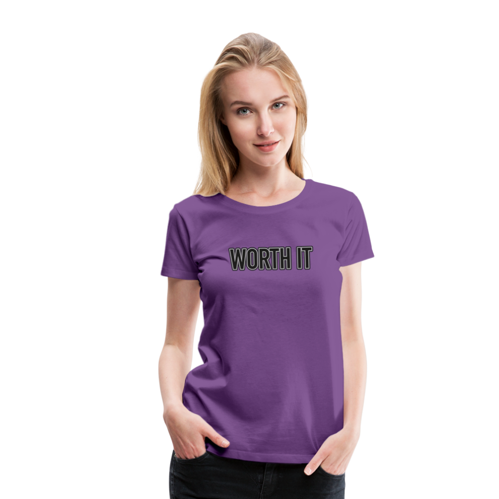 Worth it - Frauen T-Shirt - Lila