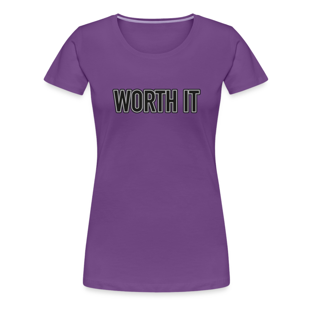 Worth it - Frauen T-Shirt - Lila
