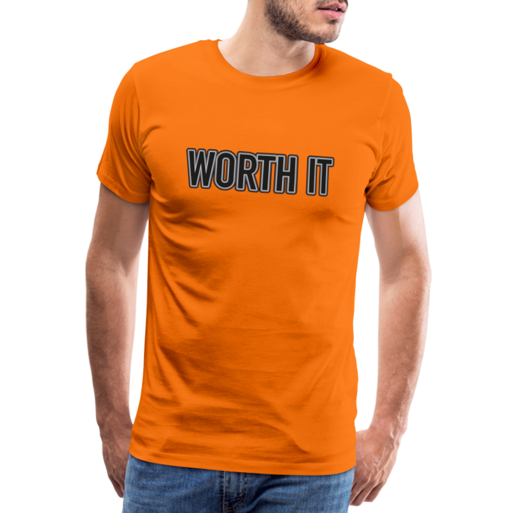 Worth it - Männer T-Shirt - Orange