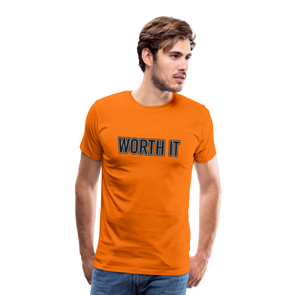 Worth it - Männer T-Shirt - Orange