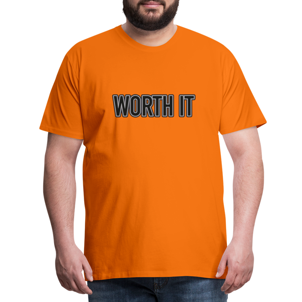 Worth it - Männer T-Shirt - Orange