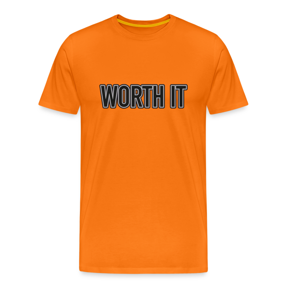 Worth it - Männer T-Shirt - Orange