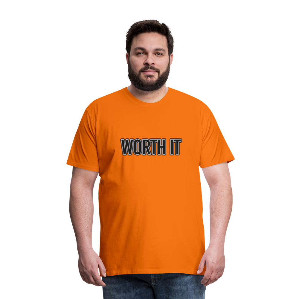 Worth it - Männer T-Shirt - Orange