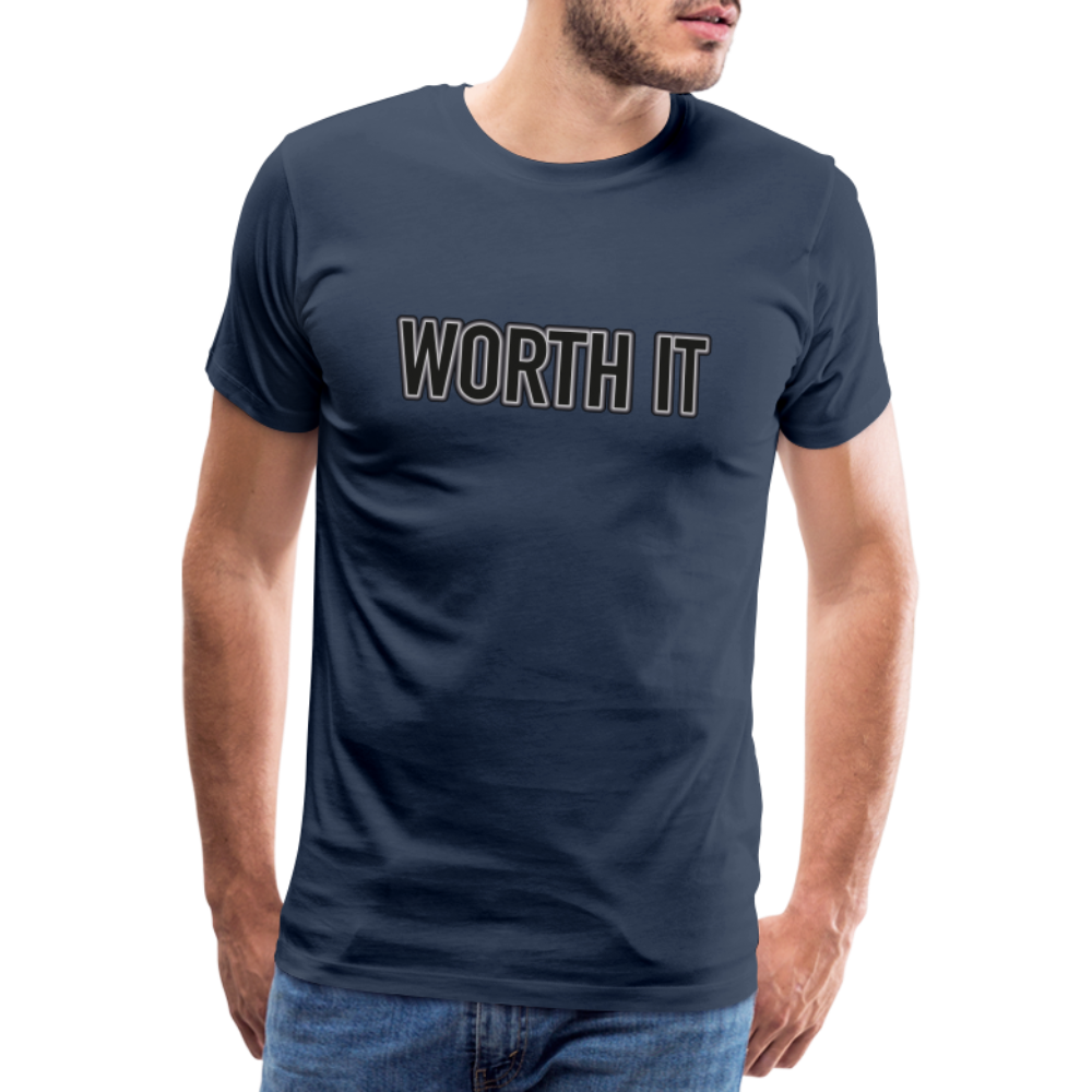 Worth it - Männer T-Shirt - Navy