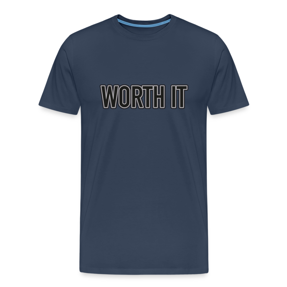 Worth it - Männer T-Shirt - Navy