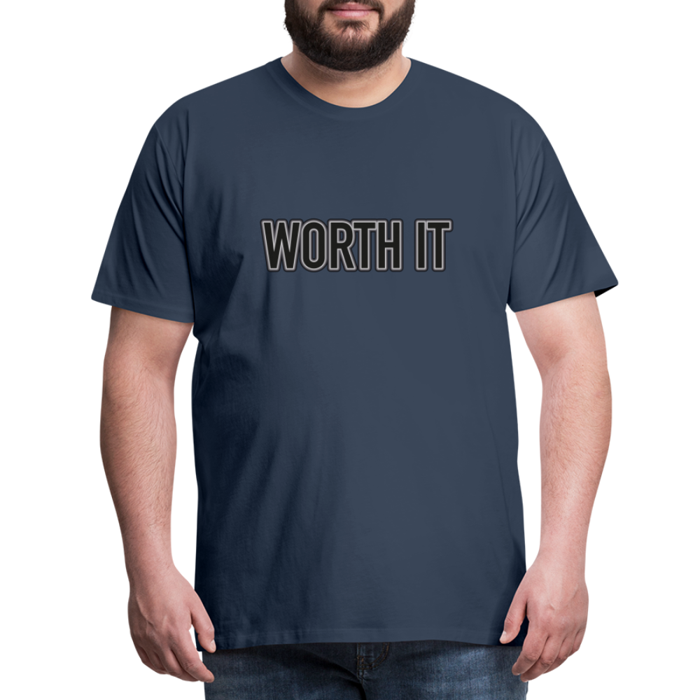 Worth it - Männer T-Shirt - Navy