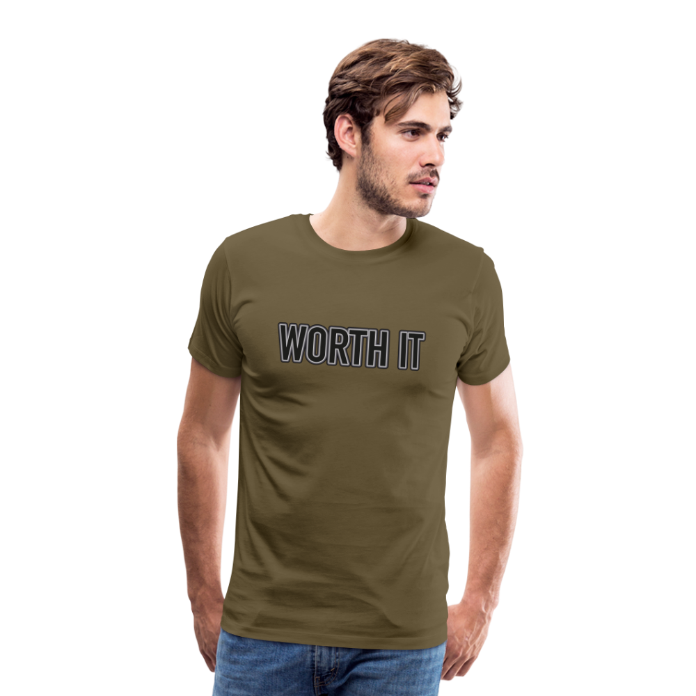 Worth it - Männer T-Shirt - Khaki