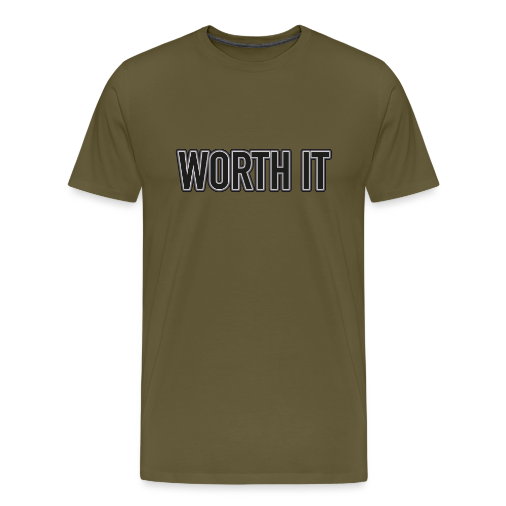 Worth it - Männer T-Shirt - Khaki