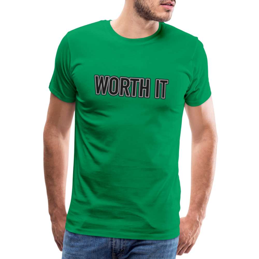 Worth it - Männer T-Shirt - Kelly Green