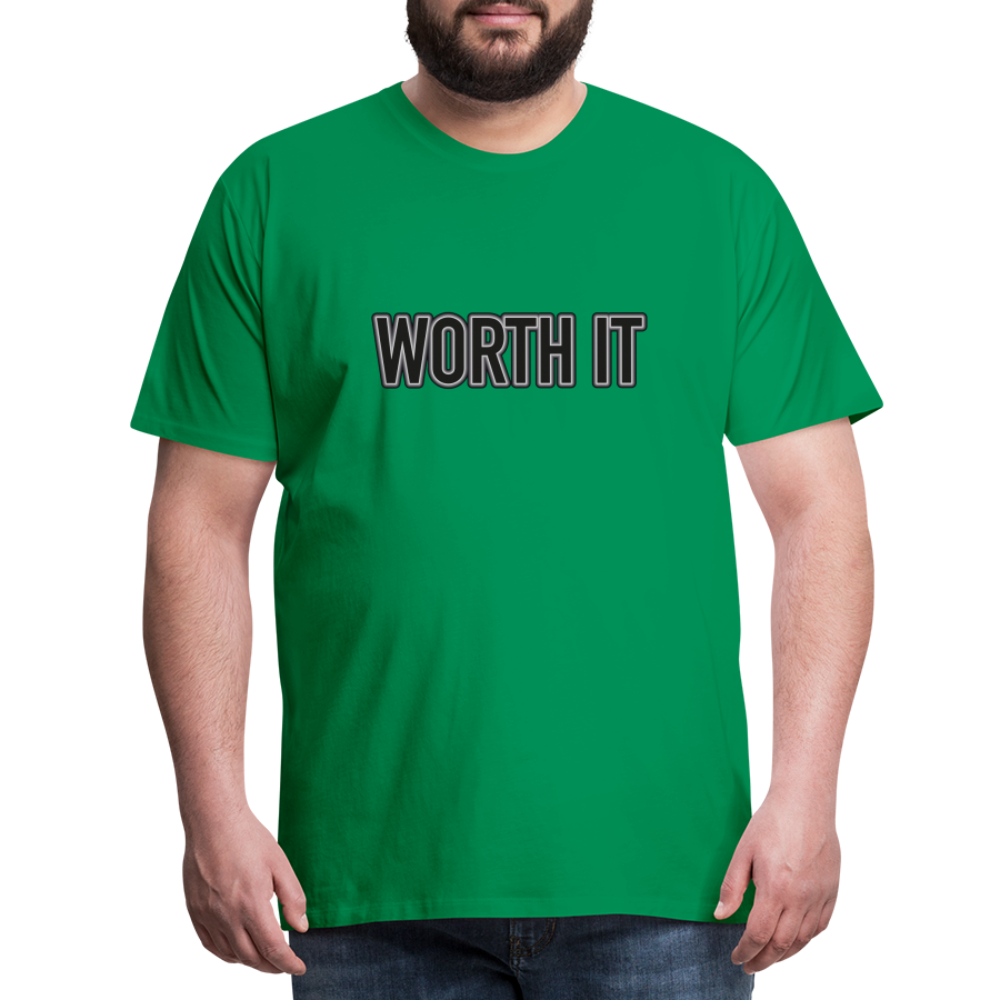 Worth it - Männer T-Shirt - Kelly Green